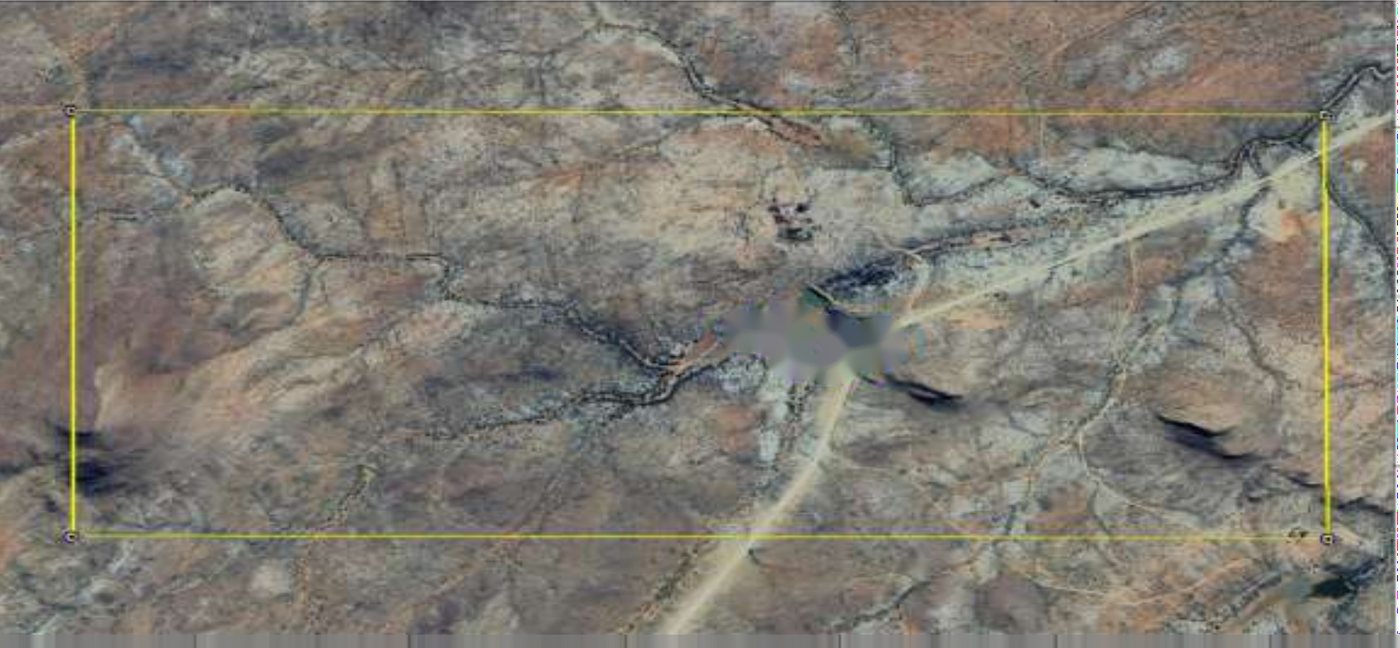 Satellite basemap of the Marienhof licence area, Namibia